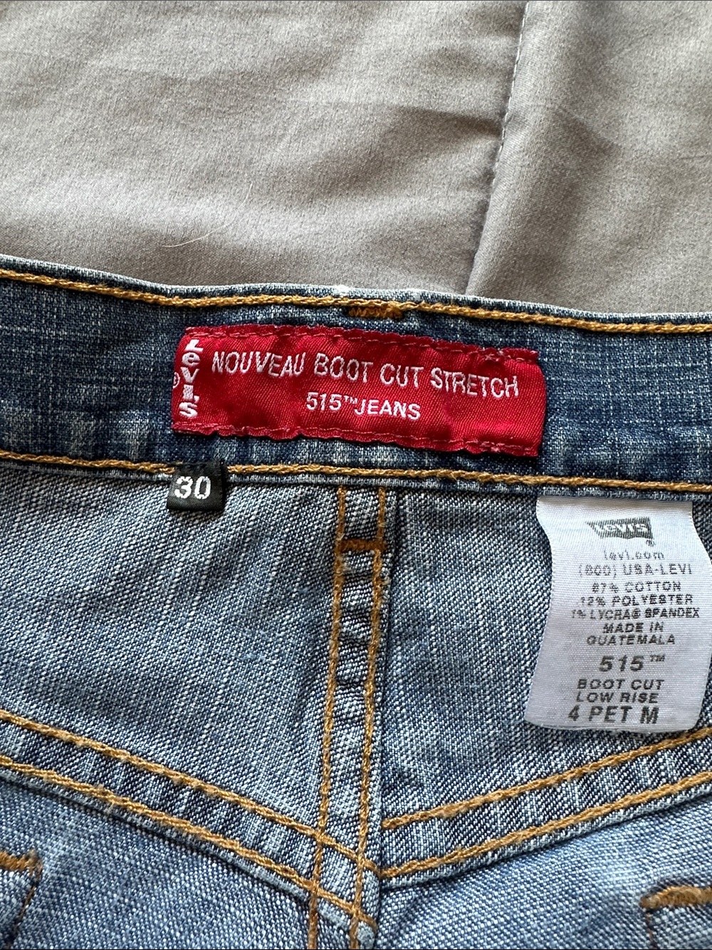 Levi's Mixed Blue Patchwork Denim Mini Skirt - Picture 4 of 7